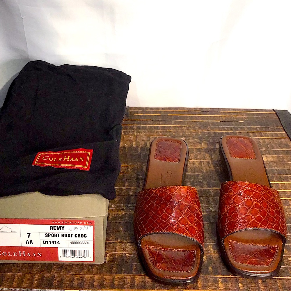 Cole Haan Crocodile Leather Flats sz7